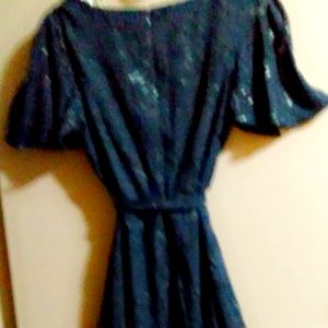 DKNY Blue and silver dress